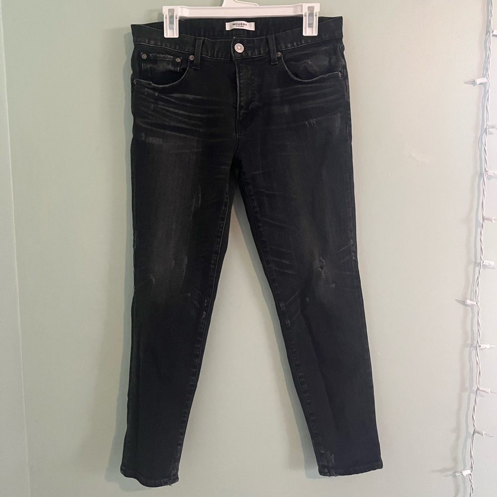 Moussy Black Ankle Jeans